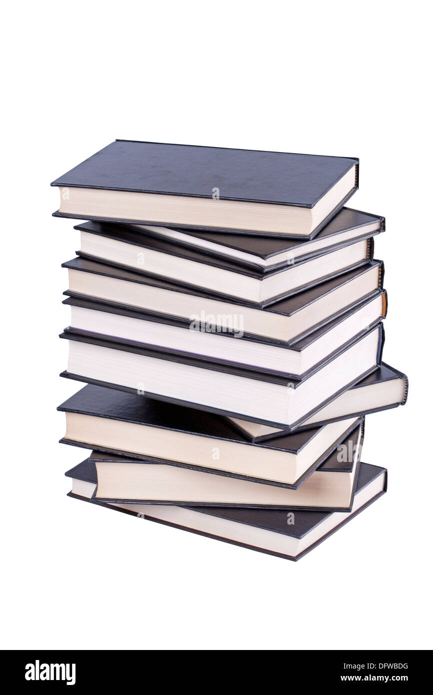 Hardcover Books on a white background Stock Photo - Alamy
