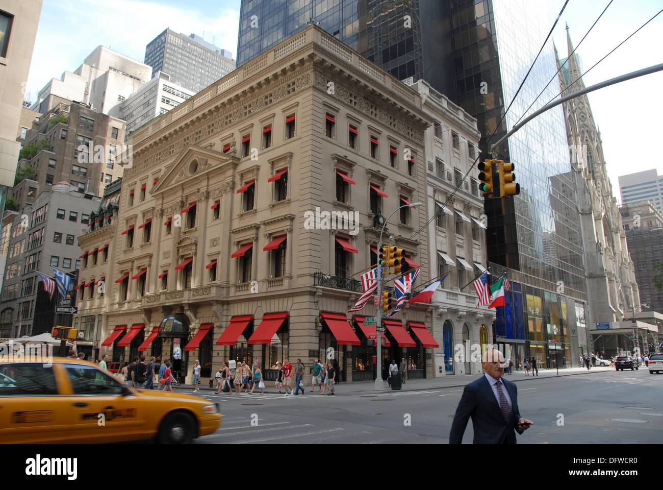 Donatella Versace holds up her new fragrance, Versace, at Saks Fifth Avenue  in New York City on May 8, 2007. (UPI Photo/John Angelillo Stock Photo -  Alamy