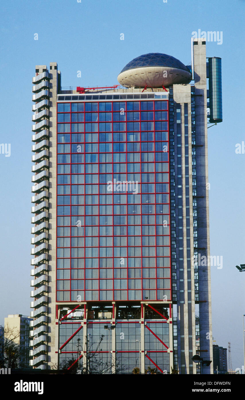 Hotel Hesperia Tower By Richard Rogers L Hospitalet Catalunya Spain Stock Photo Alamy