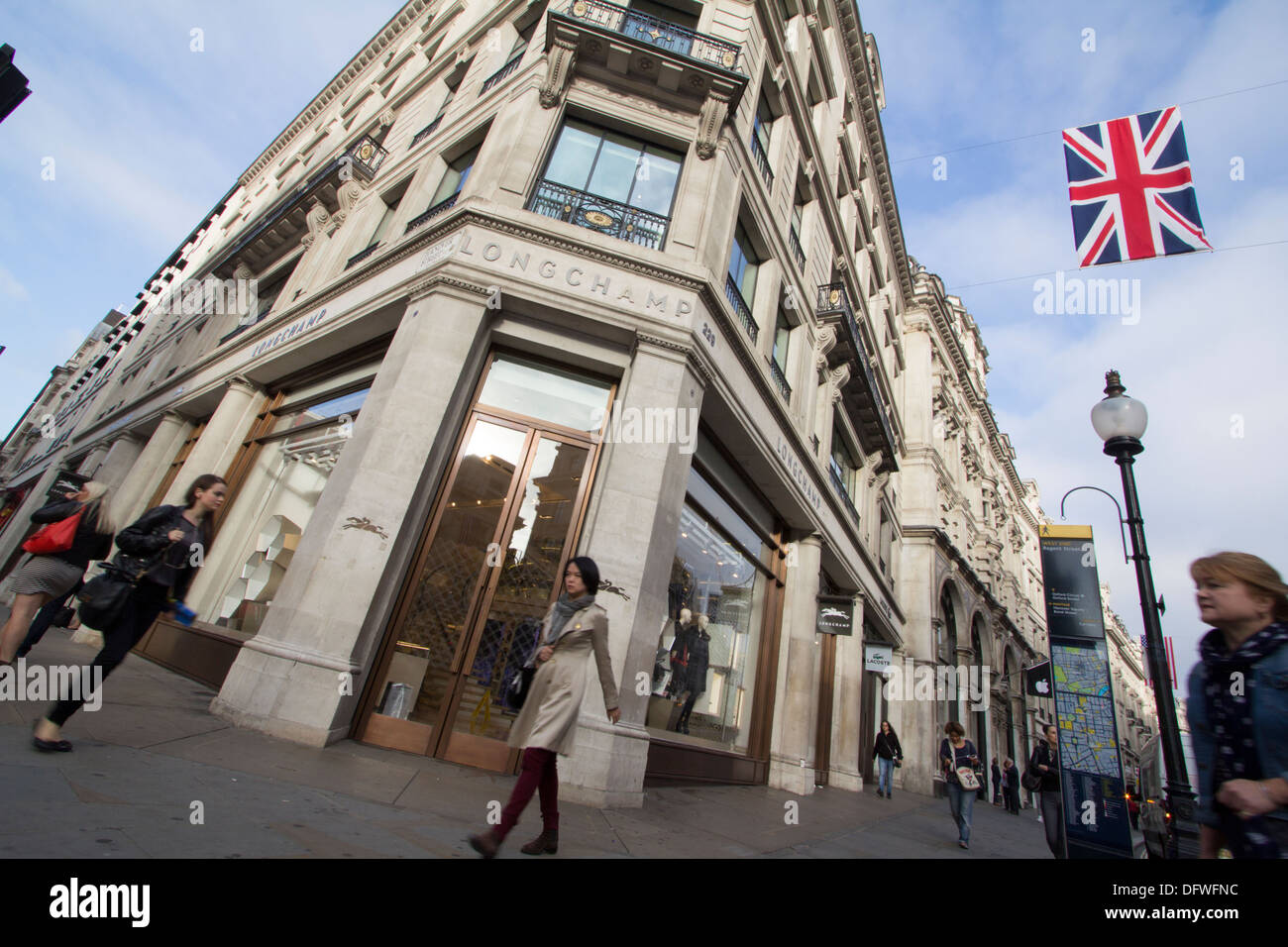 Longchamps fashion outlet Regent Street Stock Photo Alamy