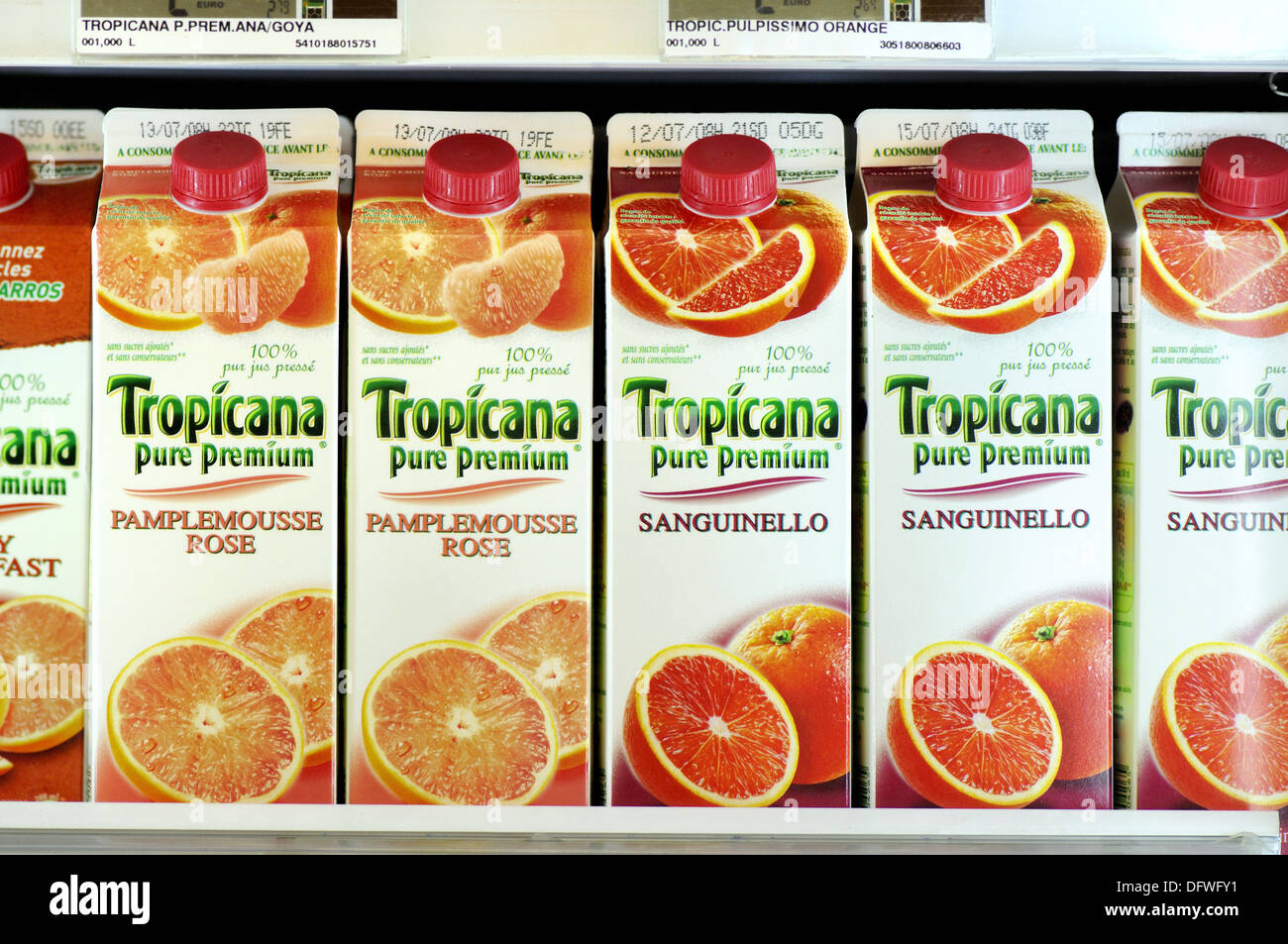 Fruit juices, France Stock Photo Alamy