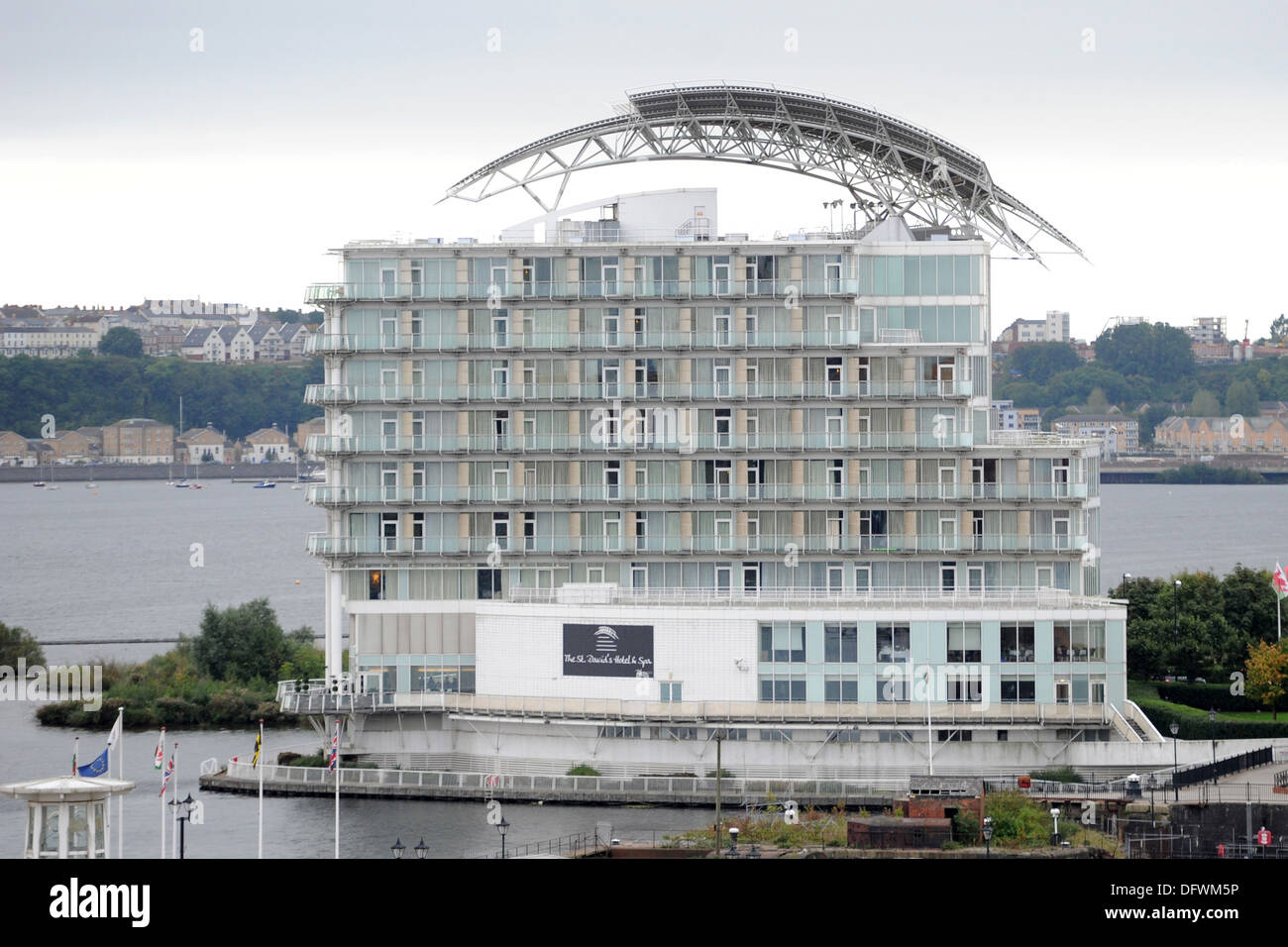 St. David's Hotel in Cardiff Bay, Wales. Stock Photo
