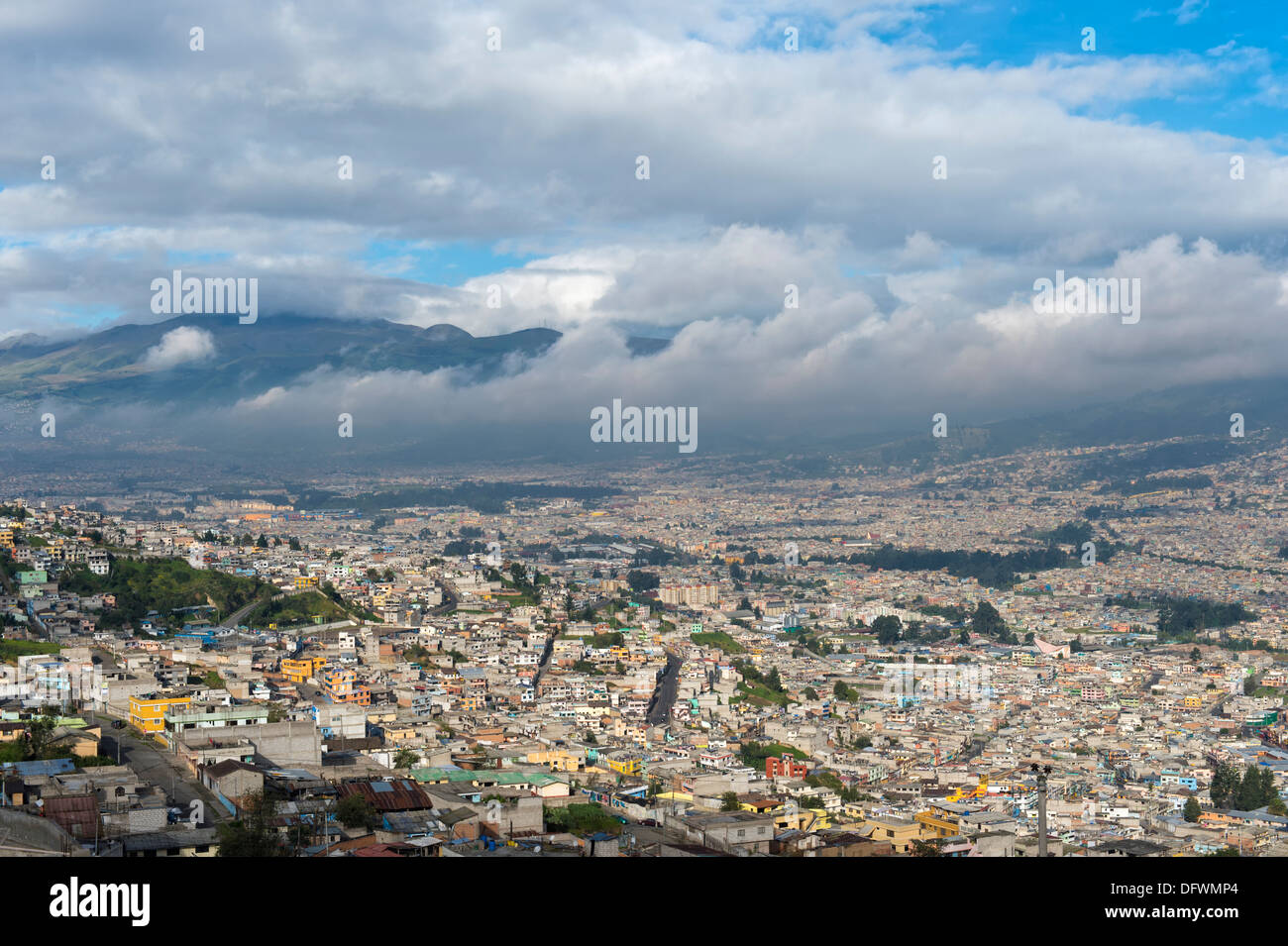 Panorama over Quito, Pichincha Province, Ecuador Stock Photo Alamy