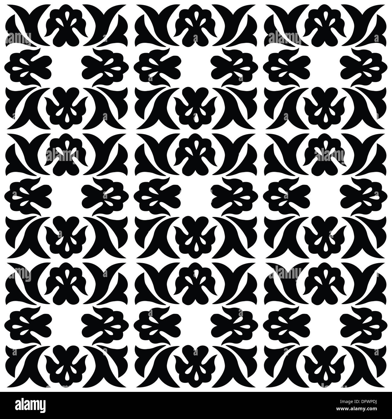 Seamless damask pattern Stock Photo - Alamy
