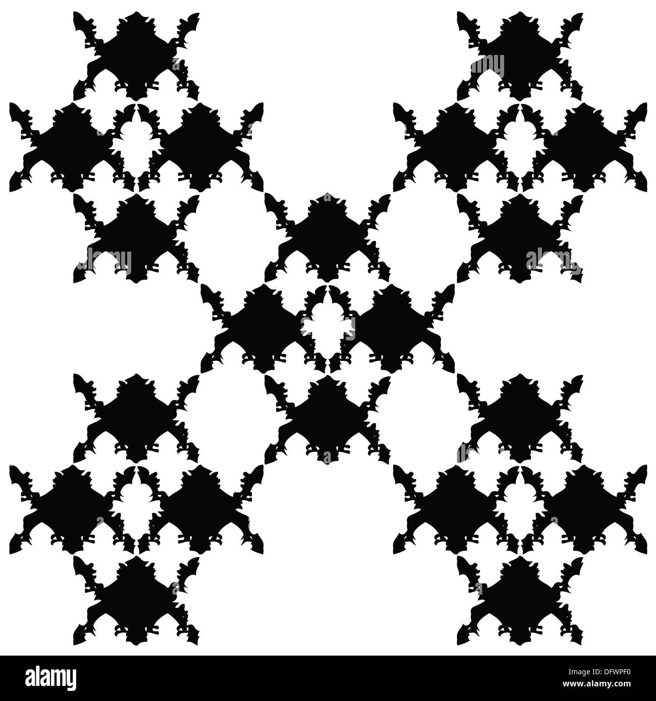 Seamless damask pattern Stock Photo Alamy