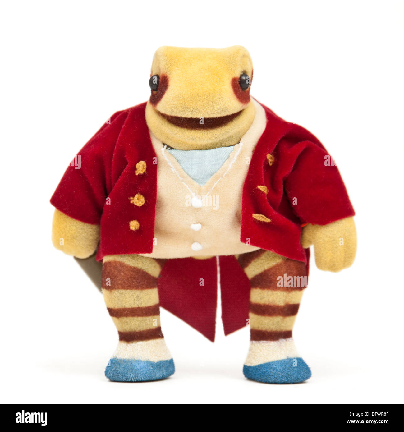 Plush toy based on 'The Tale of Mr Jeremy Fisher' by Beatrix Potter (1906) Stock Photo