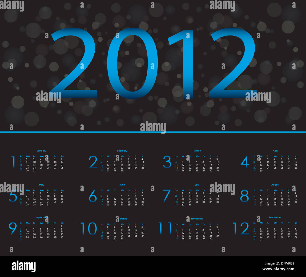 April 2012 Design special calendar design 2012 Stock Photo - Alamy