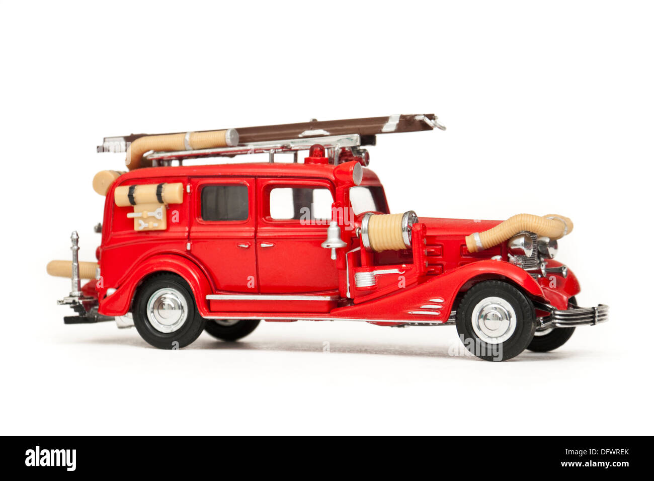 American vintage fire engine replica / diecast model toy by Matchbox Stock Photo