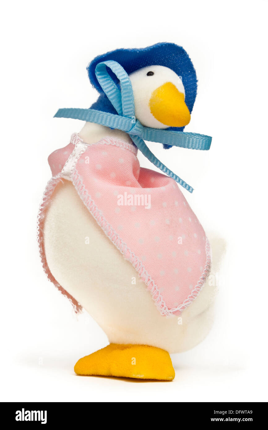 Plush toy based on 'The Tale of Jemima Puddle-duck' by Beatrix Potter (1908) Stock Photo