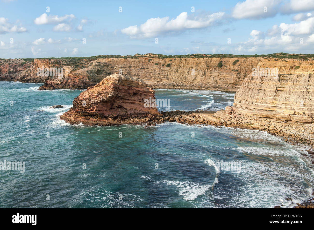 Costa Vicentina beach and cliffs, Algarve, Portugal Stock Photo