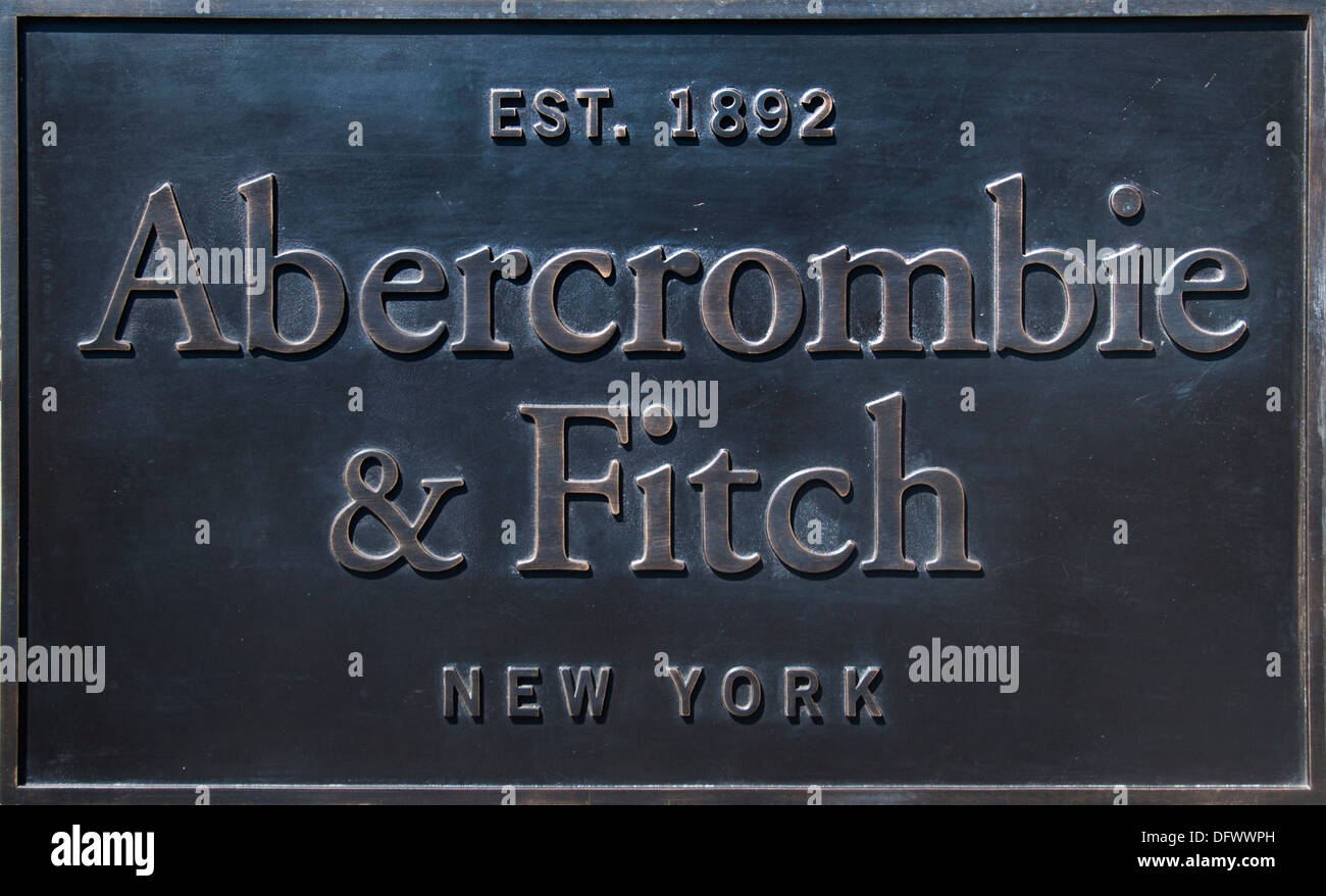 A&F - Abercrombie & Fitch ( 1892 New York ) luxury lifestyle concept Leidsestraat - Keizersgracht  Amsterdam Netherlands Stock Photo