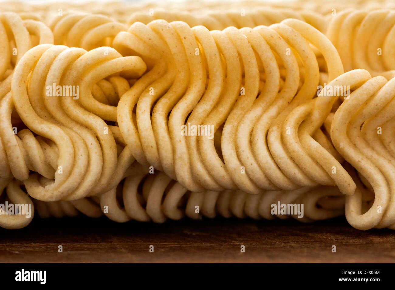 Closeup of dried Asian or Japanese noodles Stock Photo Alamy