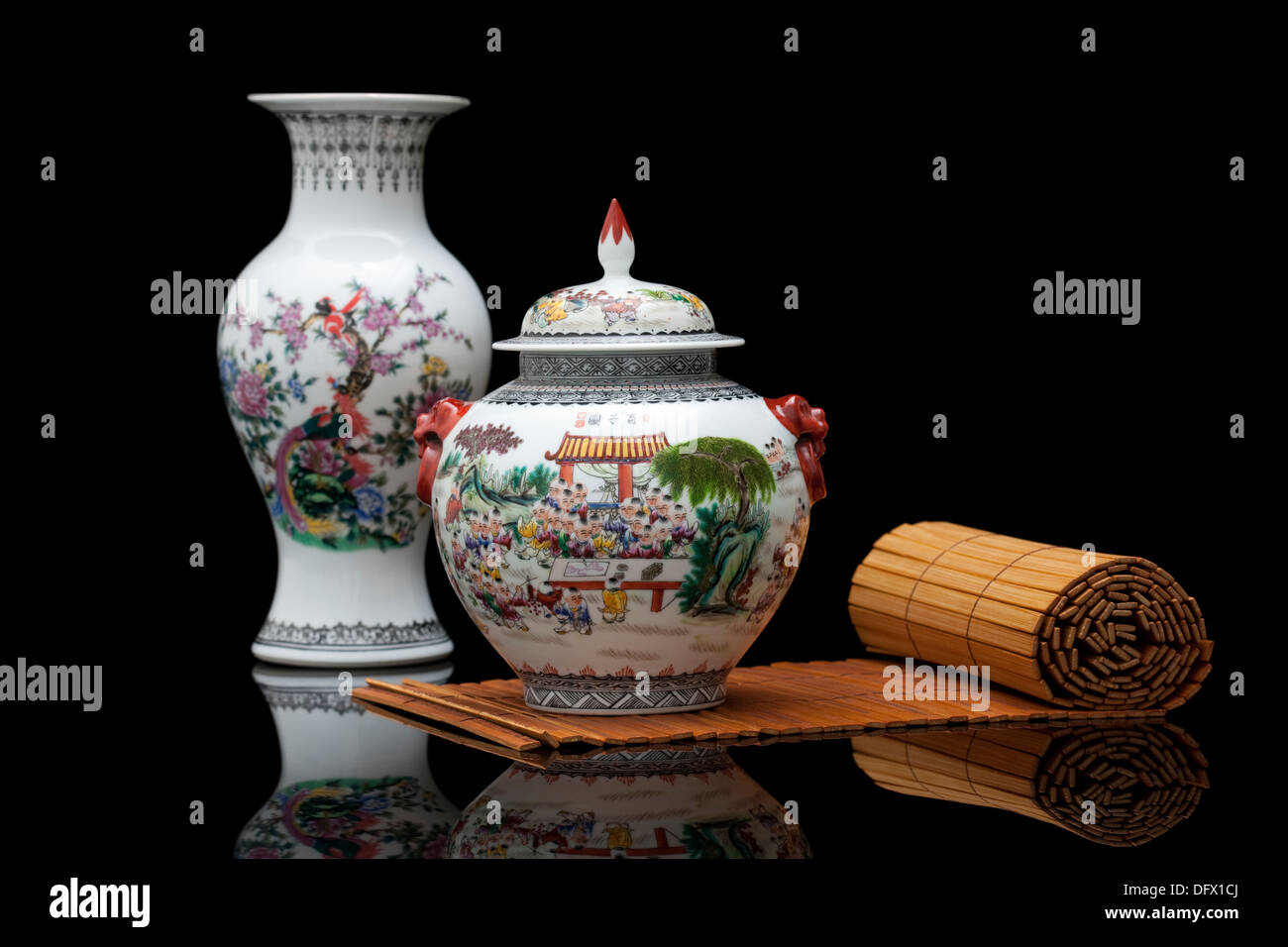 Traditional Chinese porcelain Stock Photo