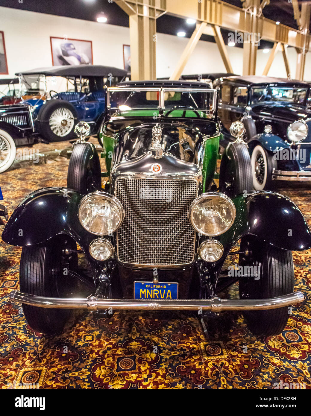 A 1928 Minerva AM Conertible Town Cabriolet at the Nethercutt Collection in Sylmar California Stock Photo
