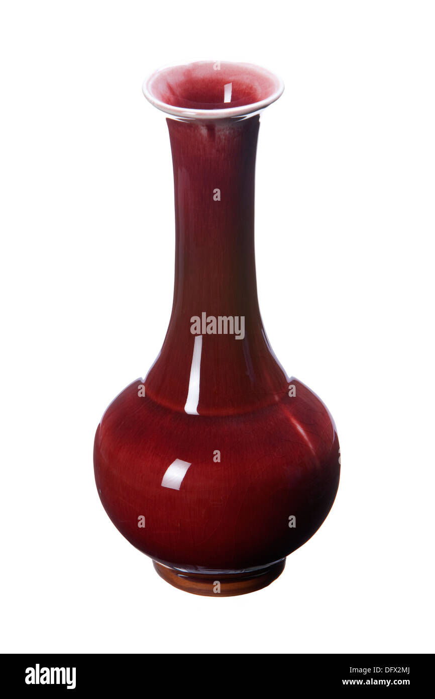 Traditional Chinese vase Stock Photo