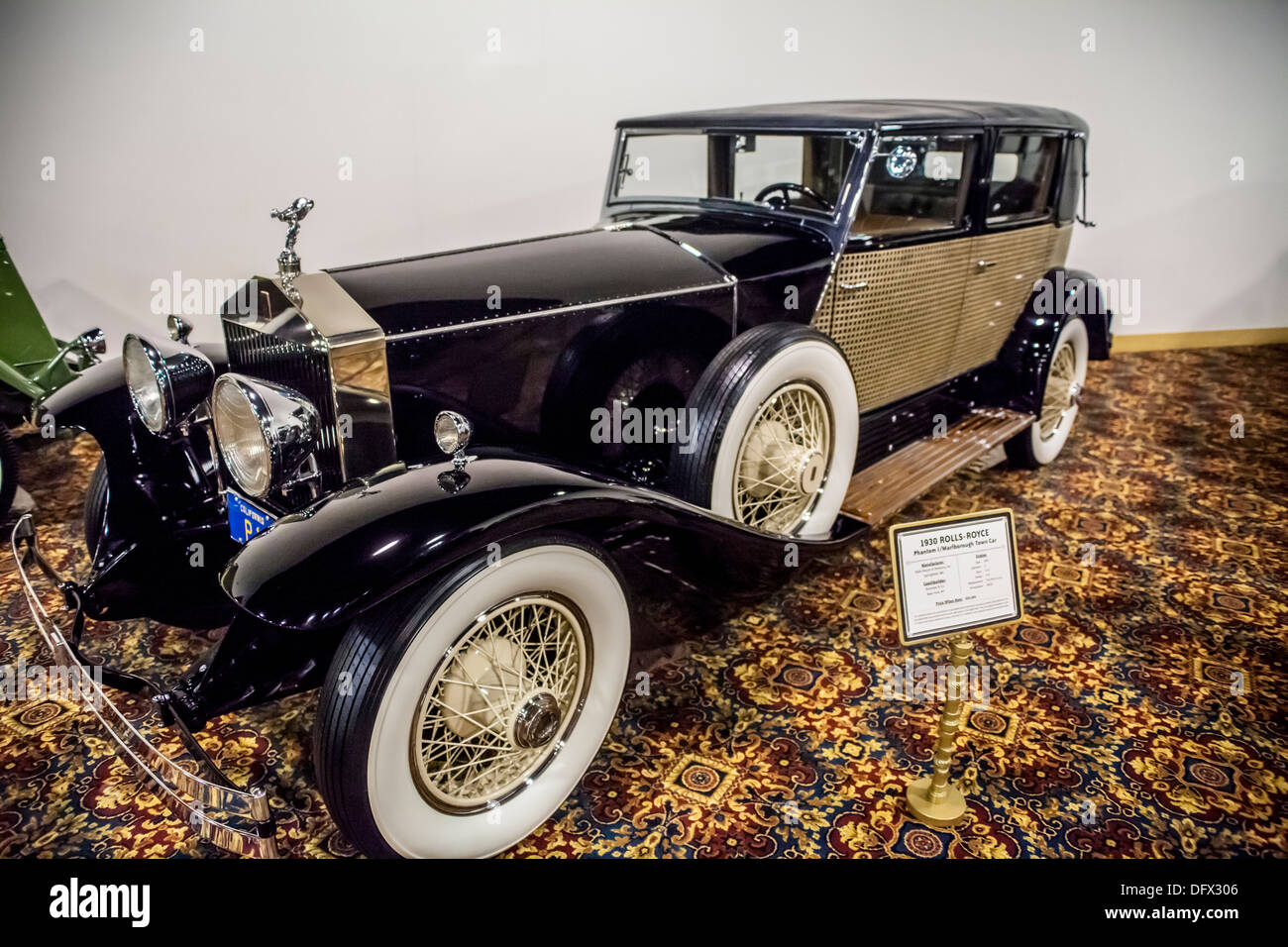 1930 Rolls Royce Phantom 1 Marlborough Town Car at the Nethercutt Collection in Sylmar California Stock Photo