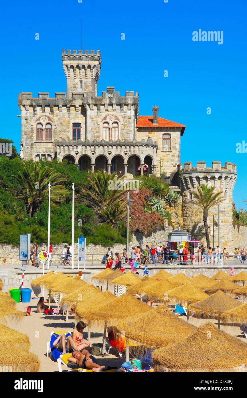 Forte da Cruz, Tamariz beach, Lisbon coast, Portugal, Stock Photo -
