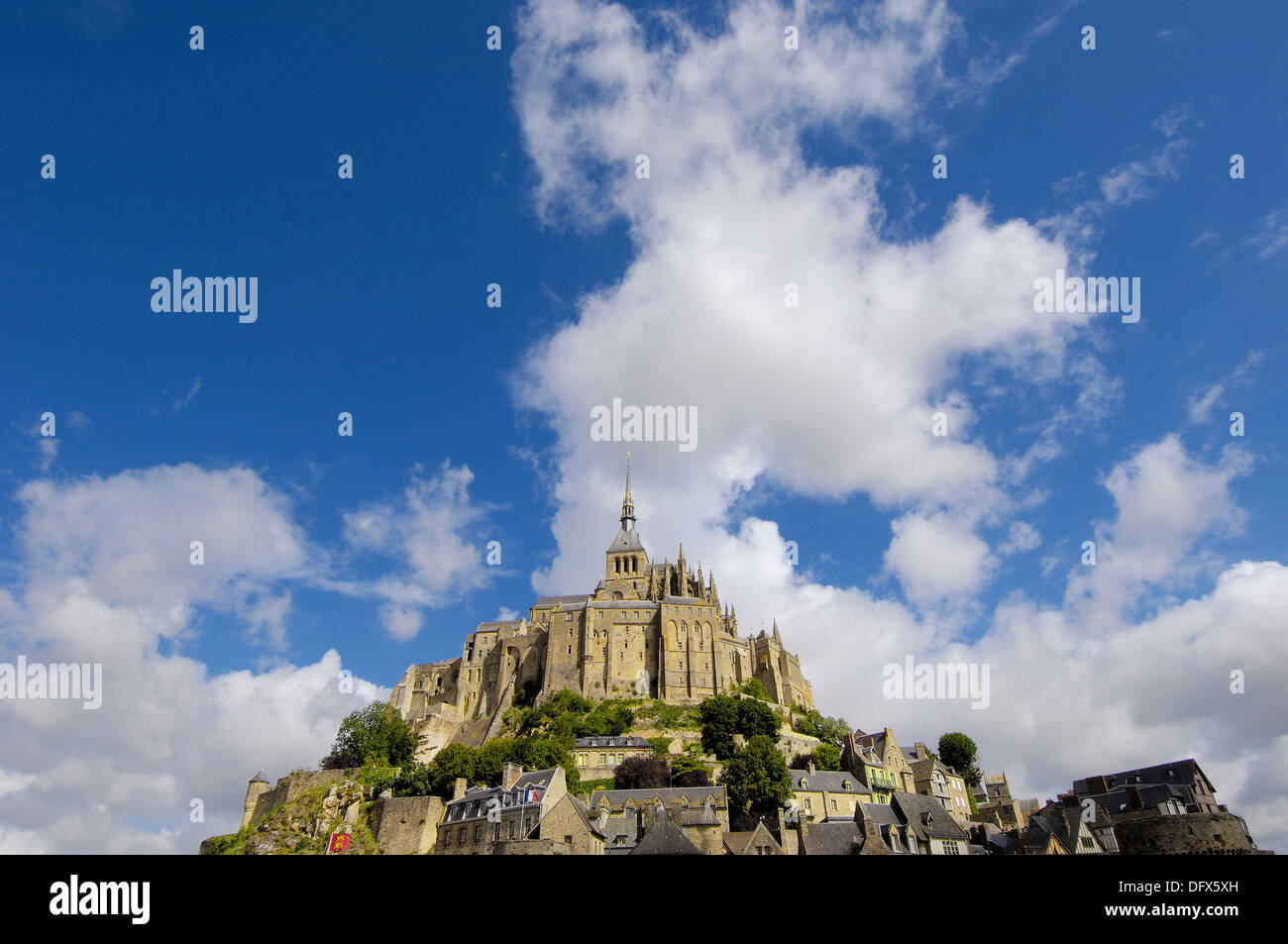 MontSaintMichel Benedictine abbey Normandy France Stock Photo Alamy