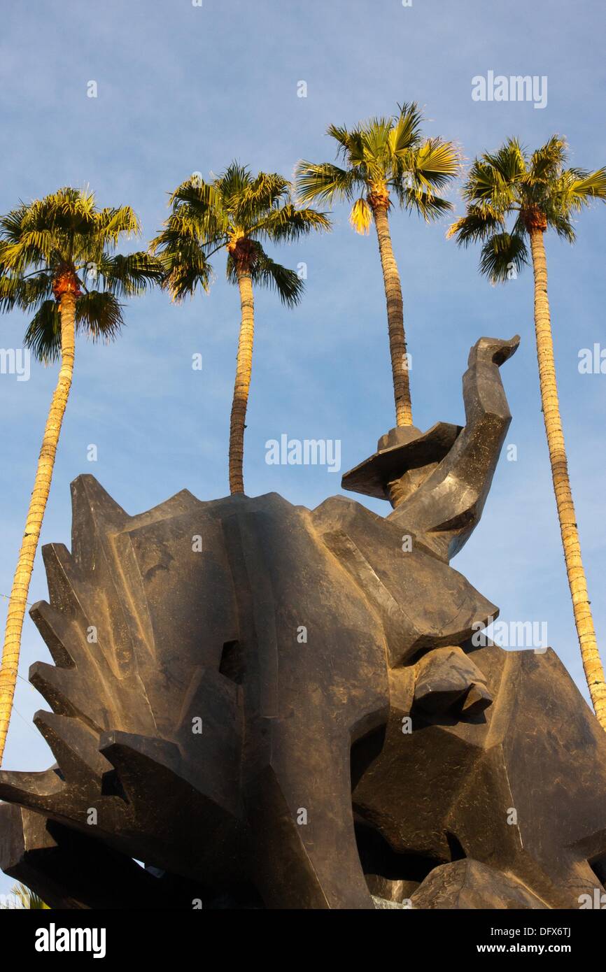 Jack Knife sculpture by Ed Mell, Old Town, Scottsdale, Arizona, USA Stock Photo