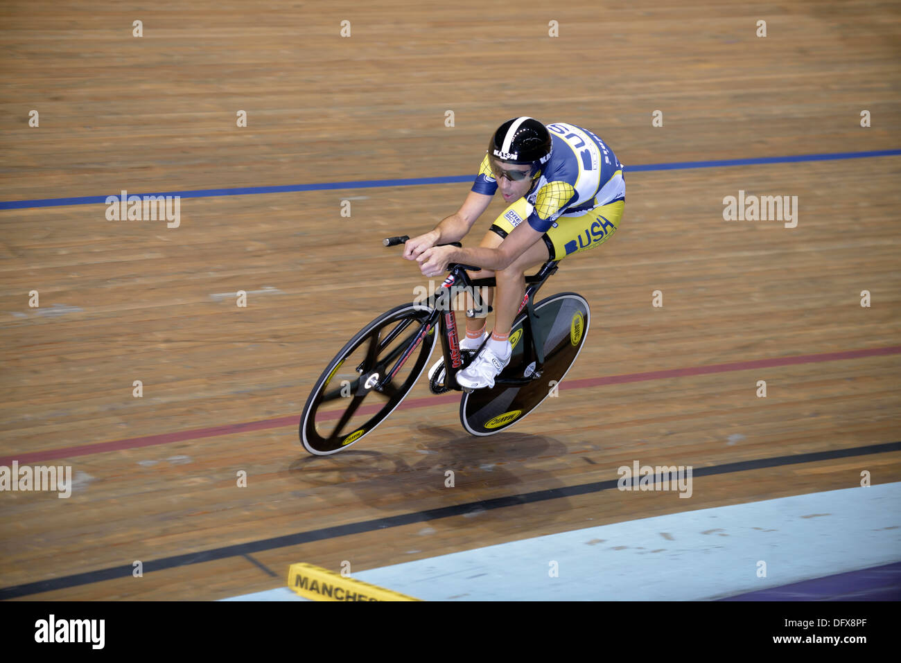 action from the 2013 world masters track cycling championships in
