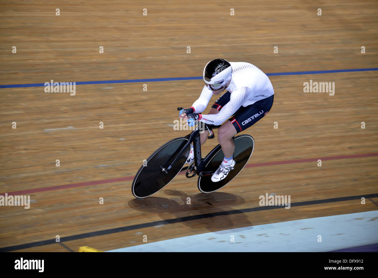 action from the 2013 world masters track cycling championships in