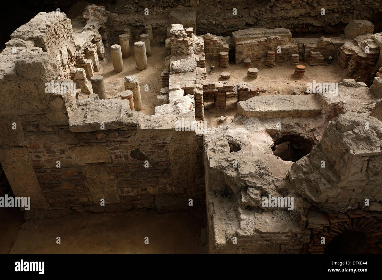 Archaeological site of Roman Bath. Athens, Greece on September 30, 2013 Stock Photo Alamy