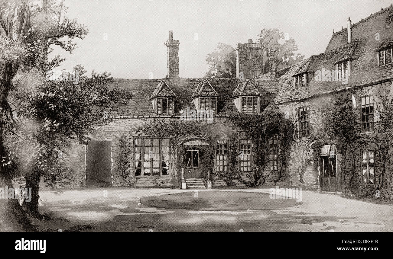Frewen Hall, Oxford, England. Residence of King Edward VII whilst a student at Oxford University. Stock Photo
