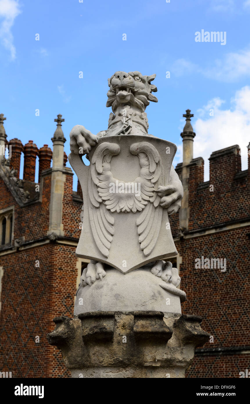 Heraldic statue at Hampton Court London England Stock Photo Alamy Heraldic statue at Hampton Court London England Stock Photo Alamy