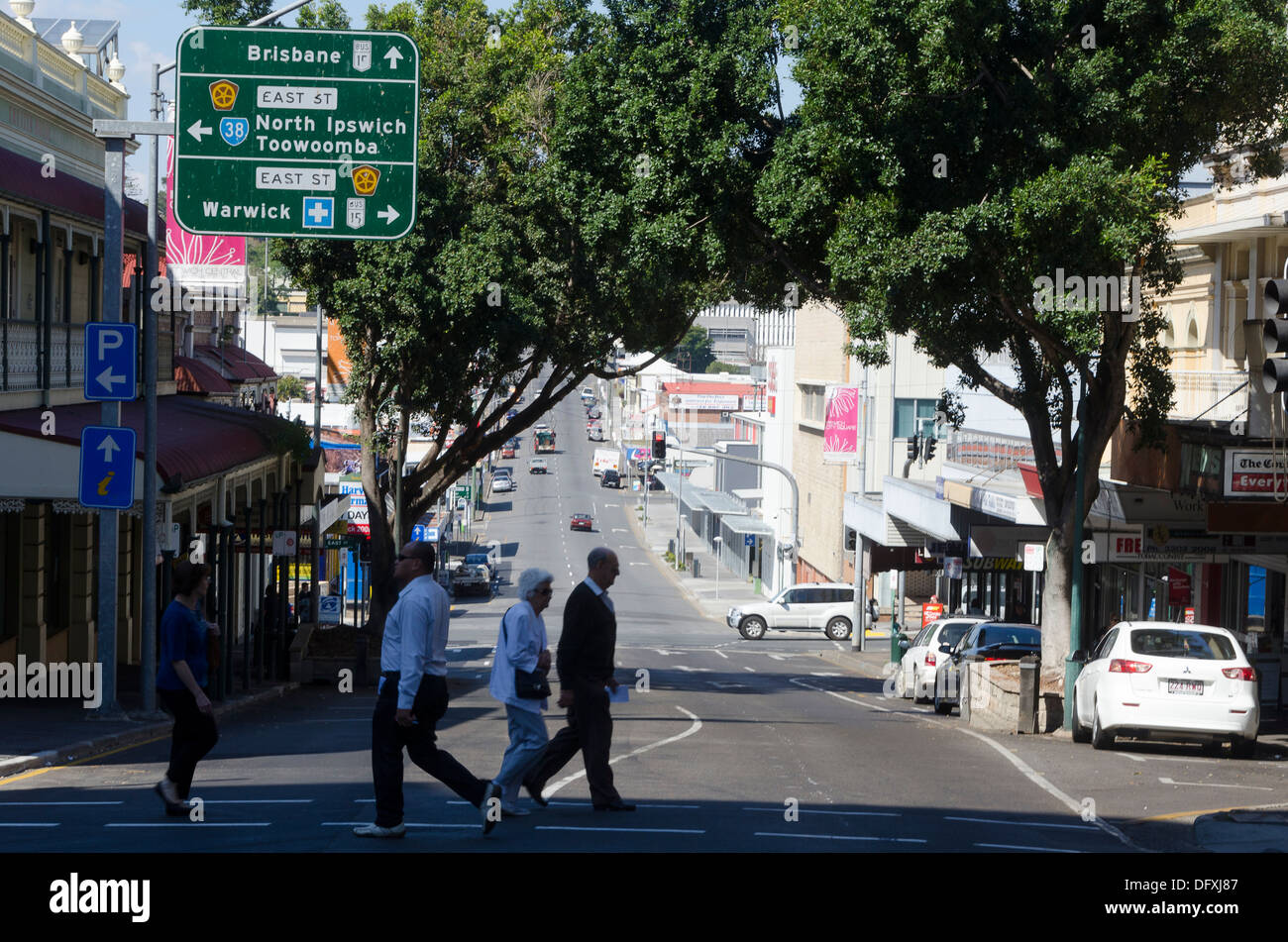 Brisbane Street, Ipswich, Brisbane, Queensland, Australia Stock Photo