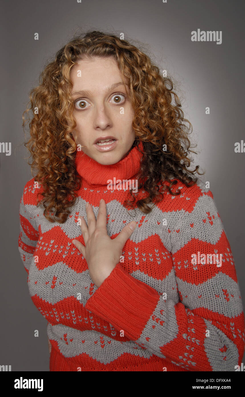 Woman, ethnic background half Basc (Spanish), half English Stock Photo