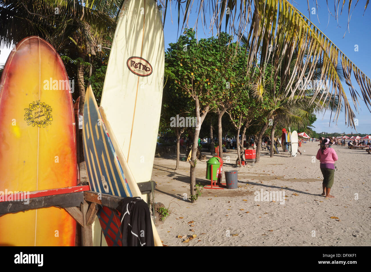 Kuta Beach (Bali, Indonesia) surfboard at the beach Stock Photo Alamy