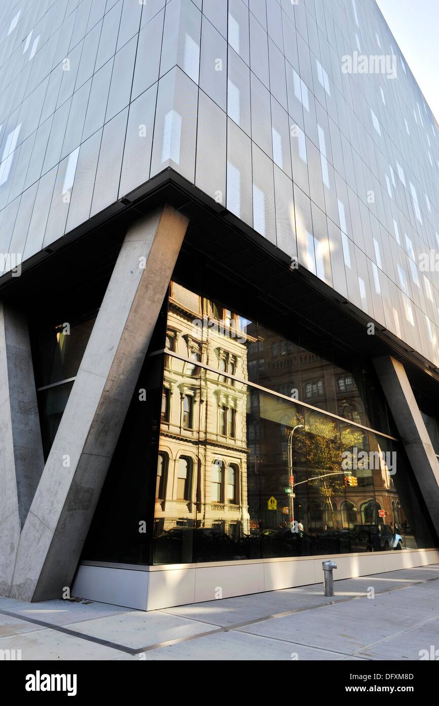 Detail of critically acclaimed classroom building at Cooper Union