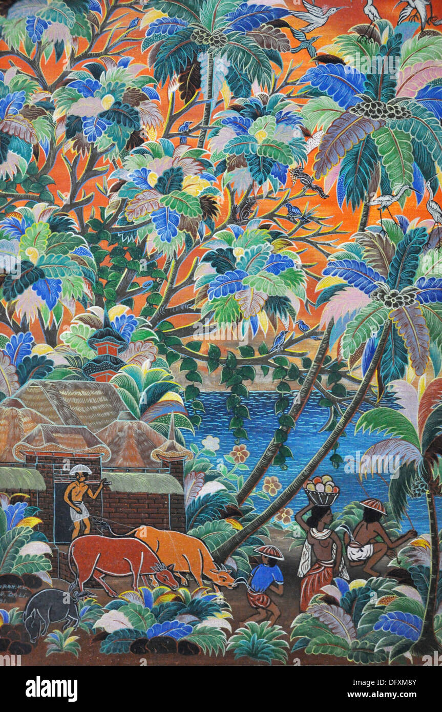 Ubud (Bali, Indonesia) painting at the Neka Art Museum Stock Photo Alamy