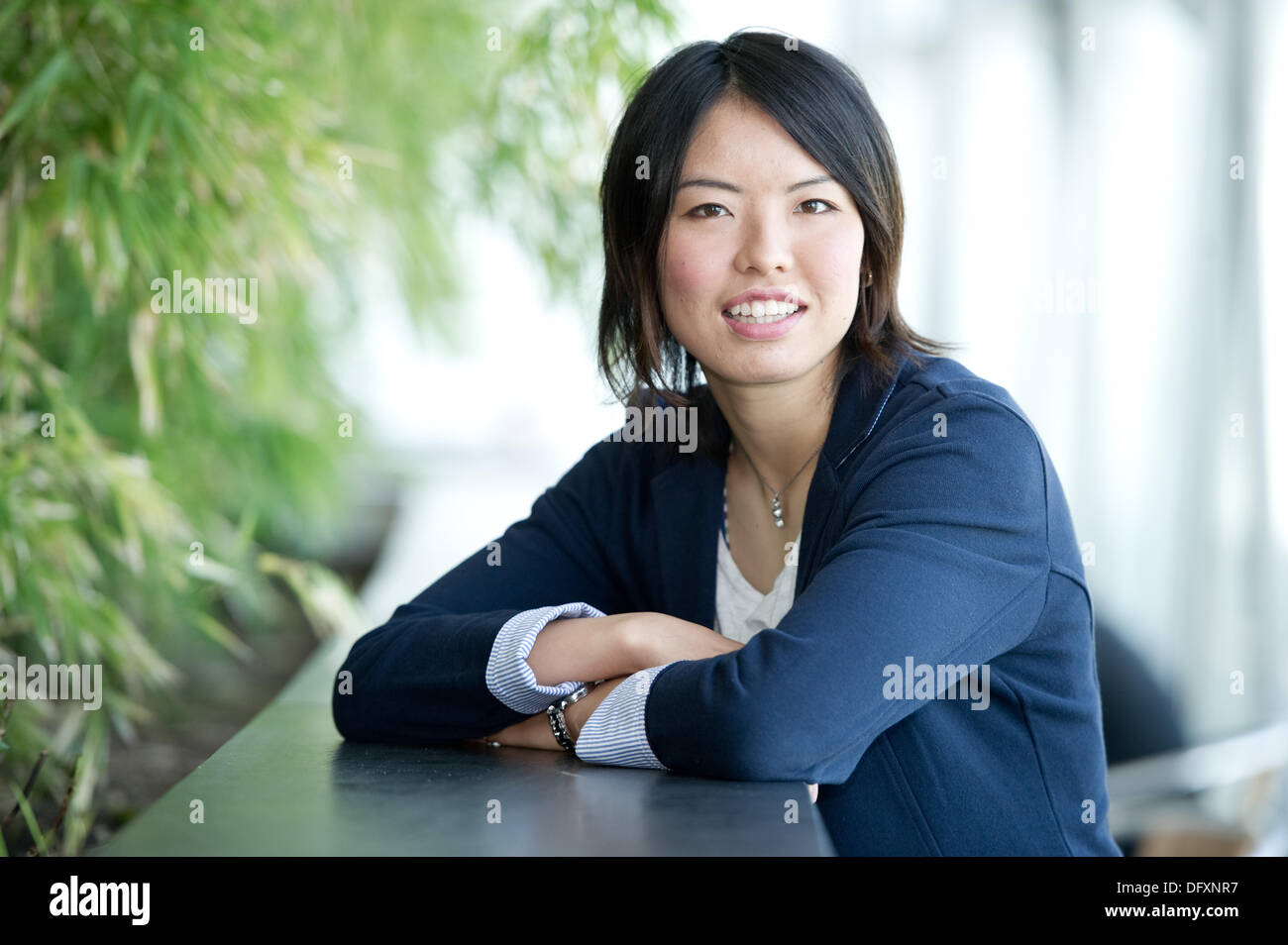 Photo Call with Saki Kumagai 15th April 2013 in Frankfurt. Photo: Jan Haas Stock Photo