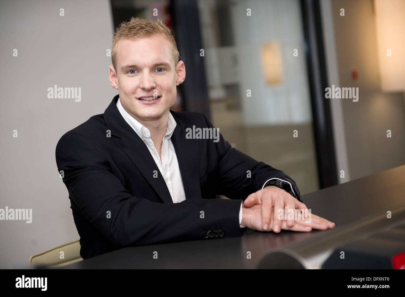 Sebastian Ridd Photo call with soccer player Sebastian Rode at the Lindner Hotel in ...