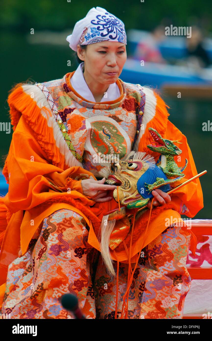 A participant in the Arashiyama Maple Leaf Festival Stock Photo Alamy