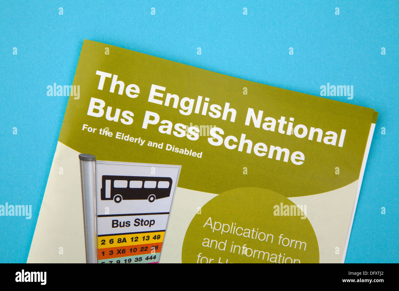 Bus Pass Application Stock Photo