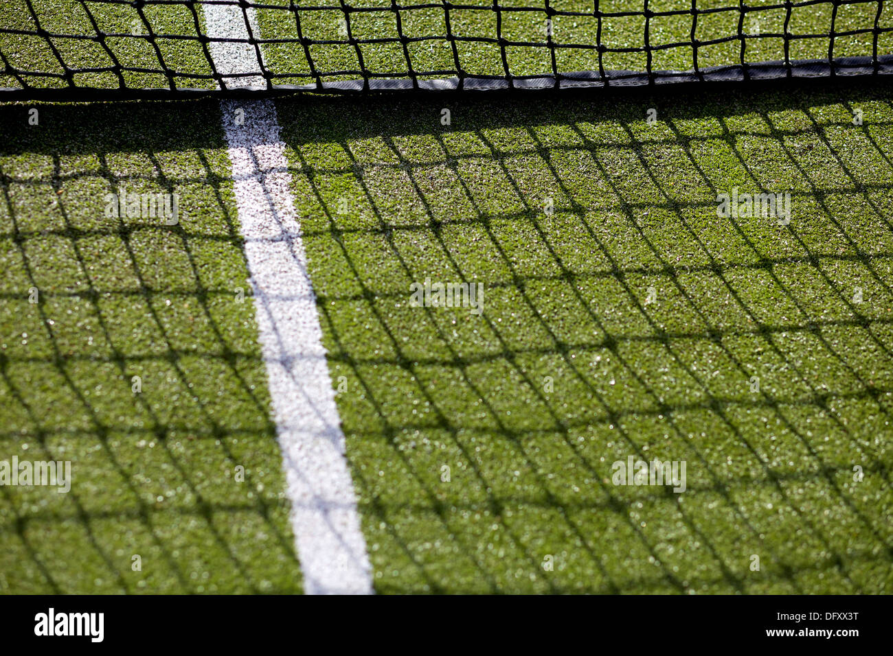 white lines on a tennis court Stock Photo Alamy