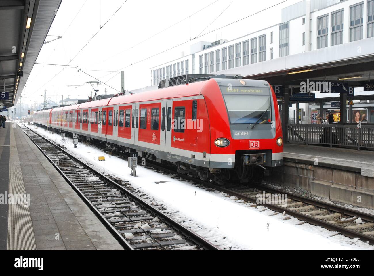 S8 Regional Train of Deutsche Bahn AG on the way to Munich Franz Josef  Strauss Airport Stock Photo - Alamy