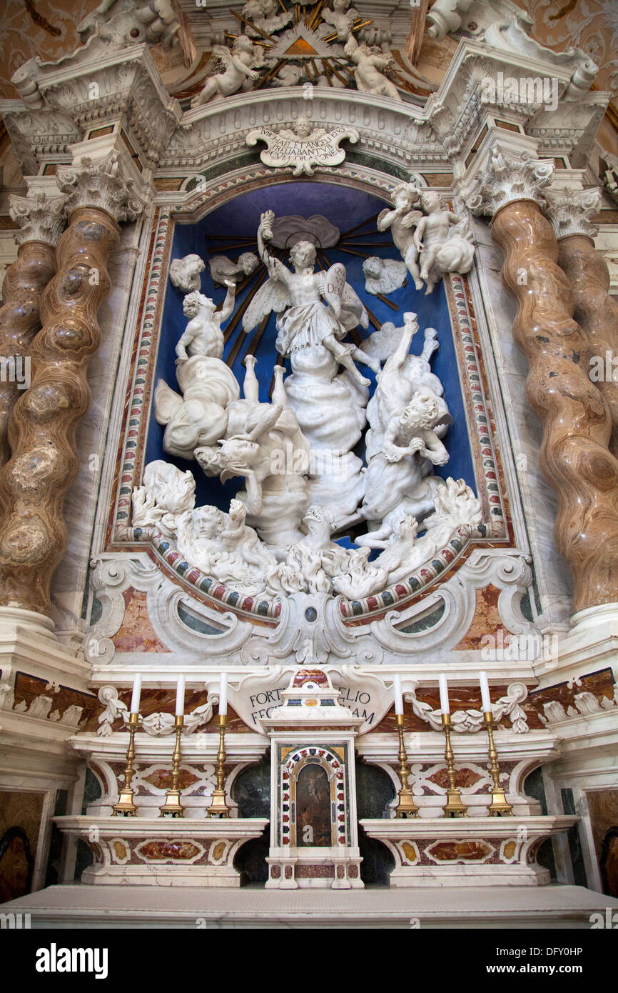 Cagliari Cathedral in Cagliari - Cappella di San Michele - Sardinia Stock Photo