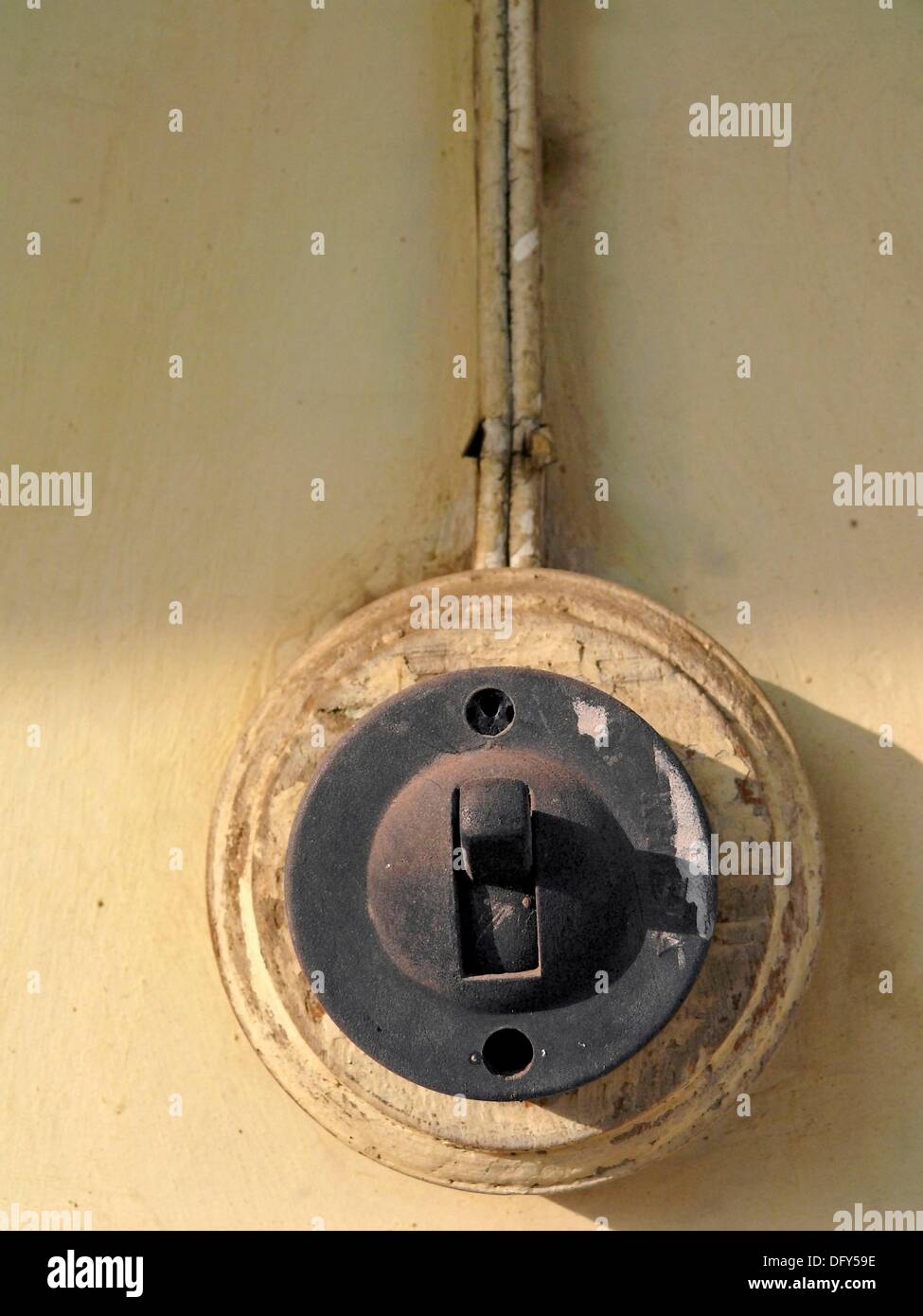 Old Fashioned Power Switch Stock Photos & Old Fashioned Power Switch