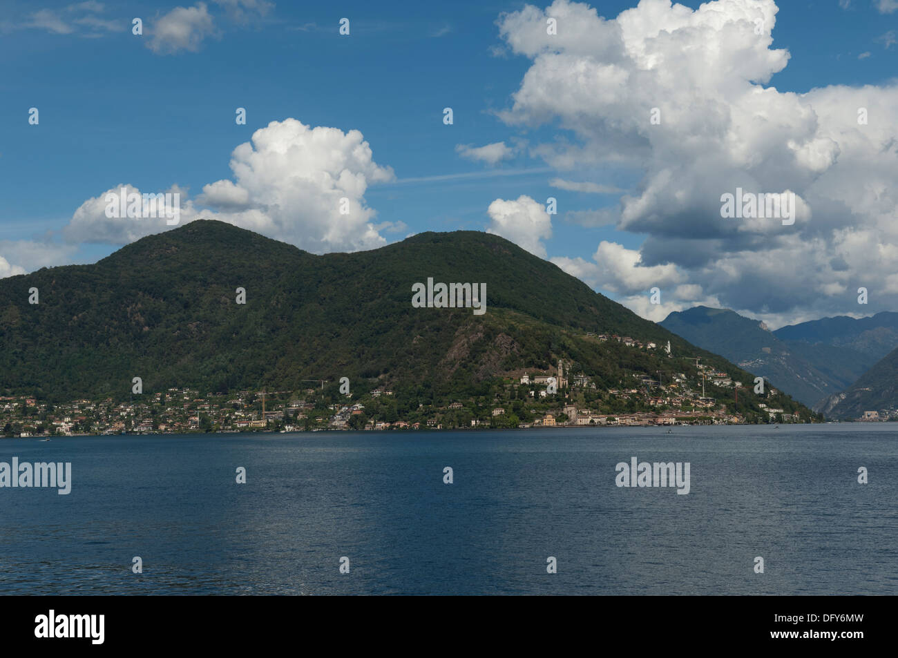 Switzerland, Morcote, Lake Lugano, travel, outdoors, landscape, day, Stock Photo