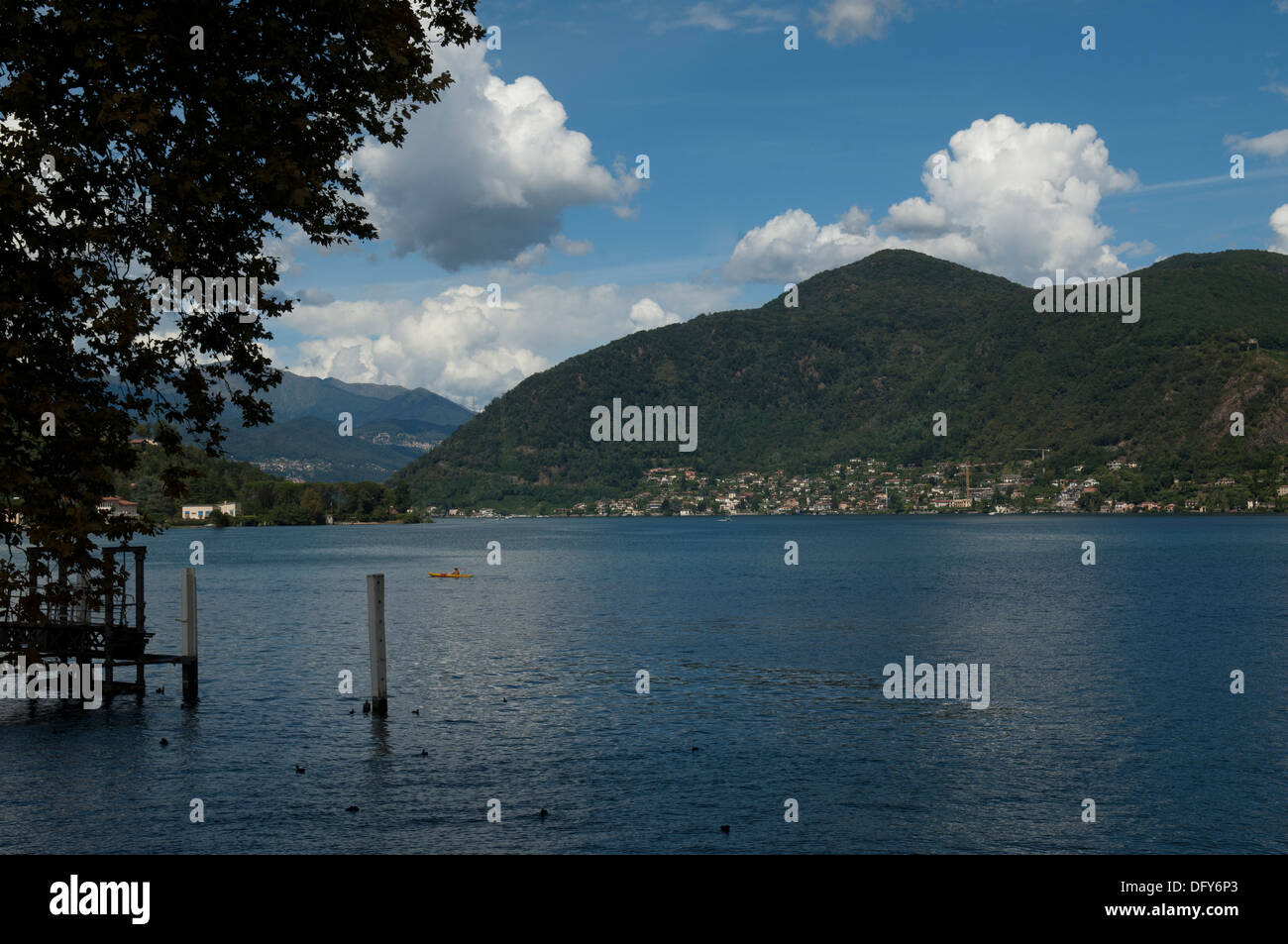 Switzerland, Morcote, Lake Lugano, travel, outdoors, landscape, day, Stock Photo