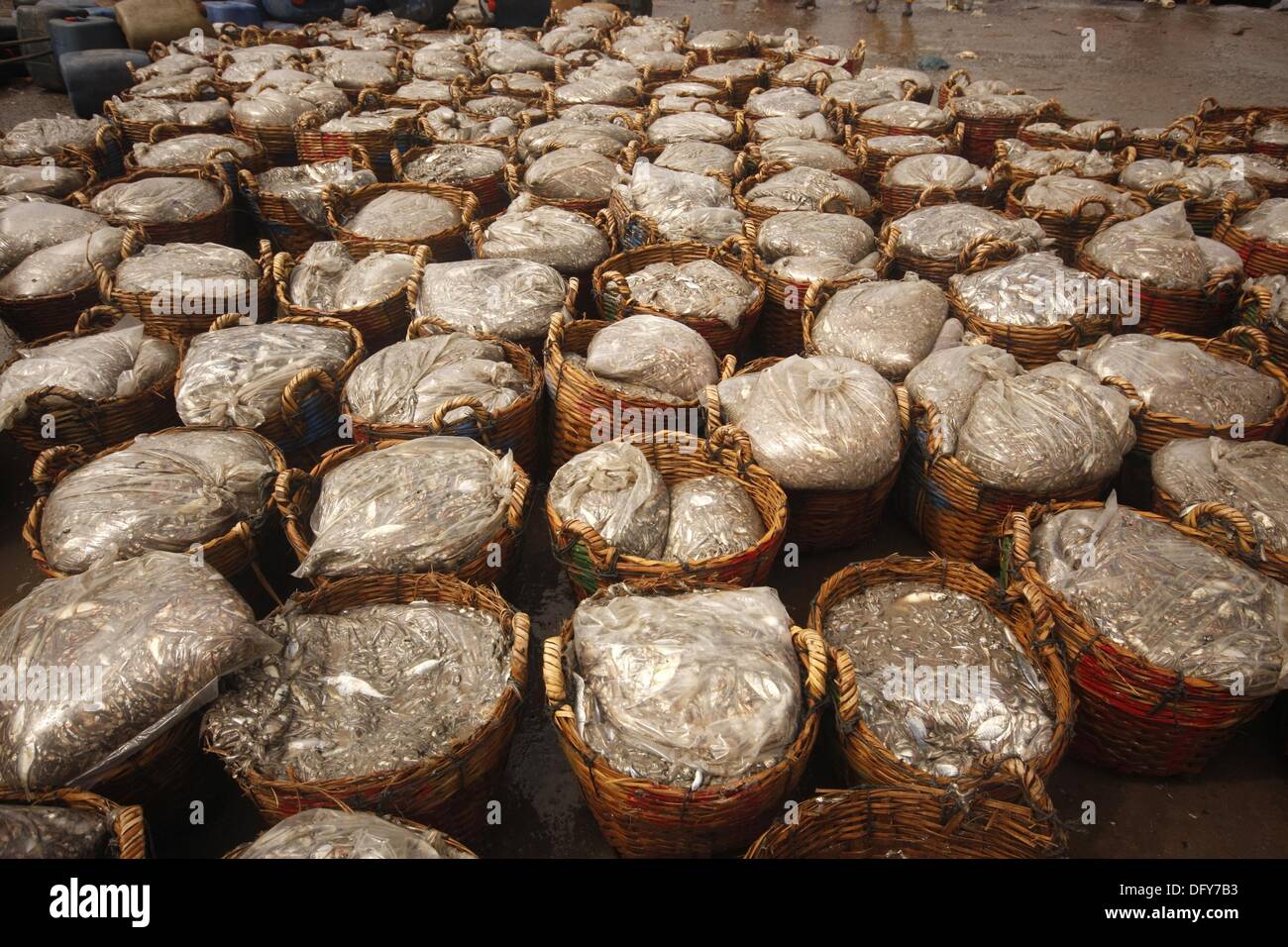 baskets with fish, Muine, Vietnam, Southeast asia Stock Photo Alamy
