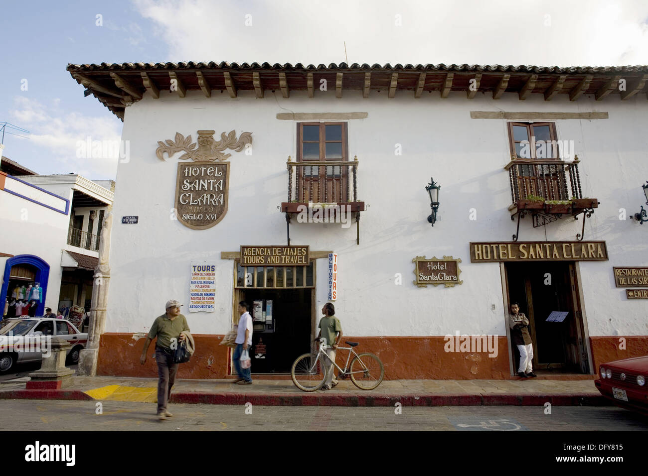 Hotel Santa Clara, San Cristobal de las Casas, Chiapas, Mexico Stock Photo  - Alamy