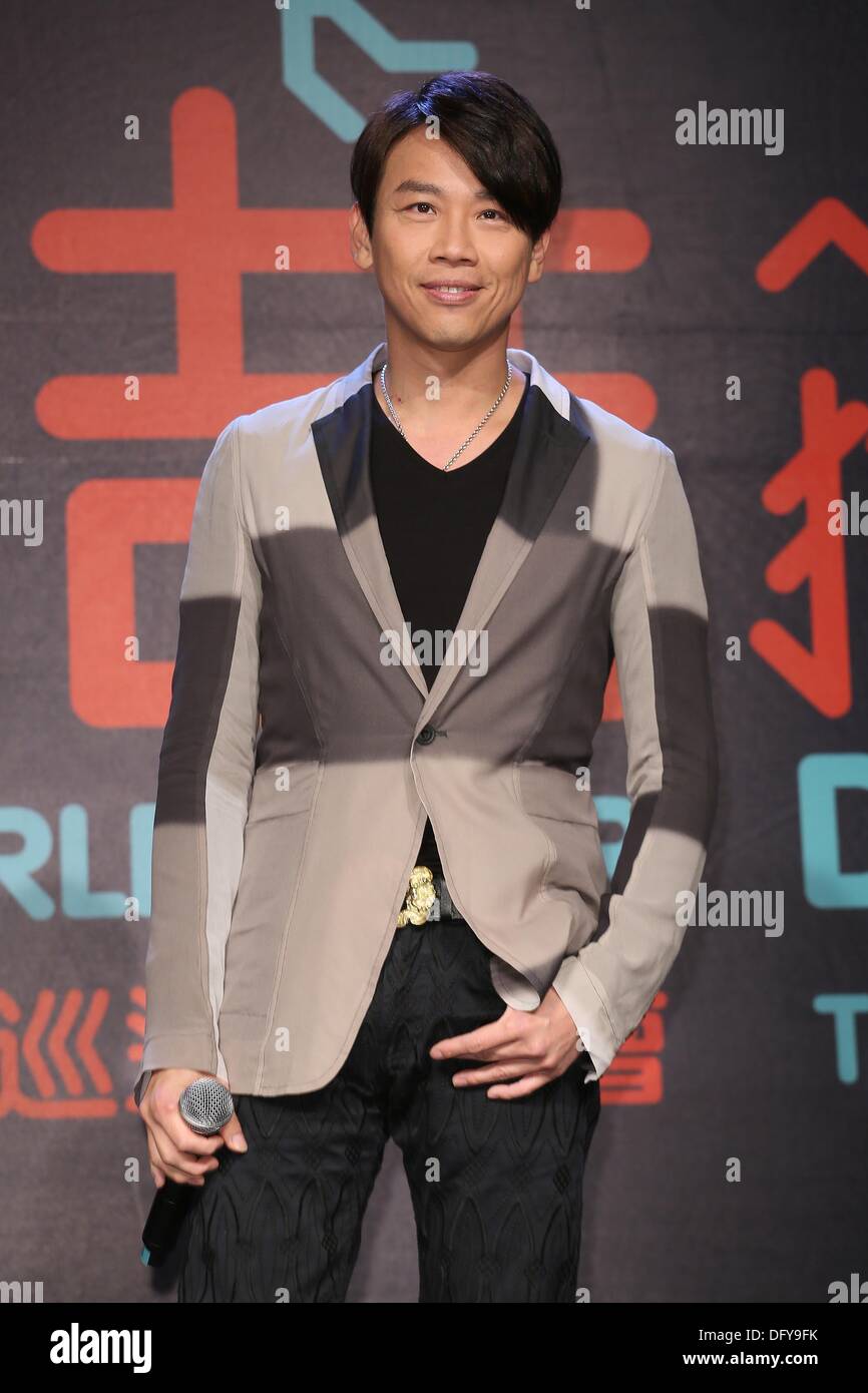 Taipei, Taiwan. 8th Oct, 2013. Singer David Tao attends press ...