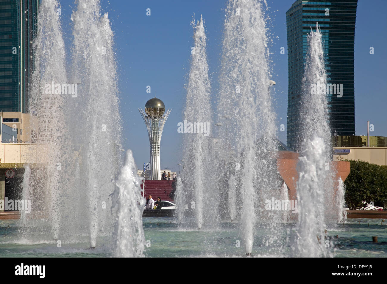 Beyterek Tower in Astana,  Kazakhstan Stock Photo