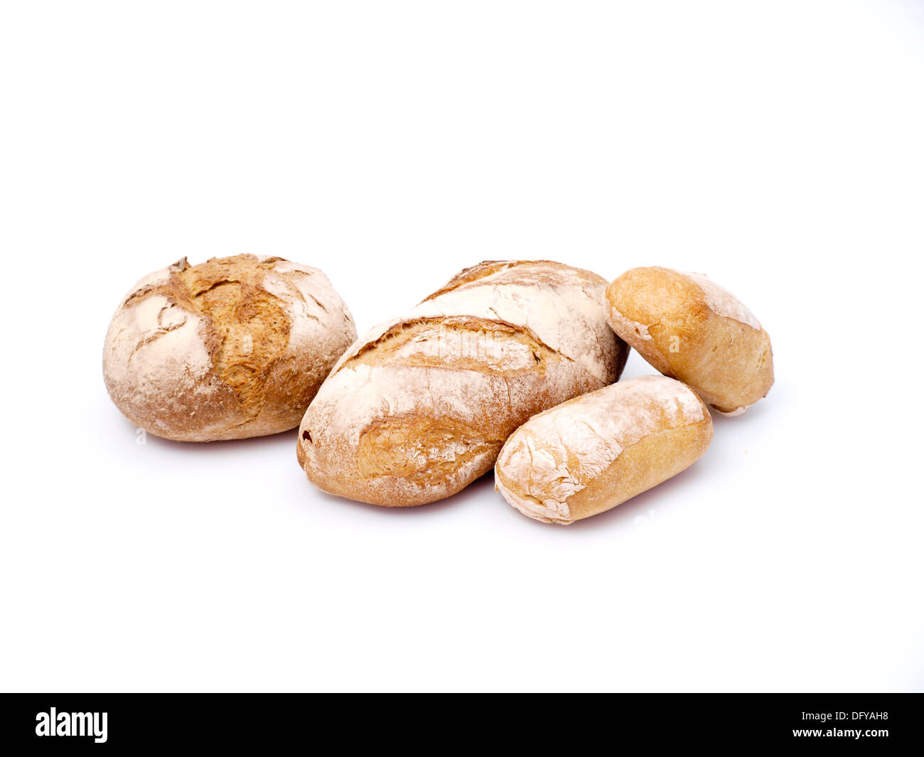 Bread isolated on white background Stock Photo - Alamy