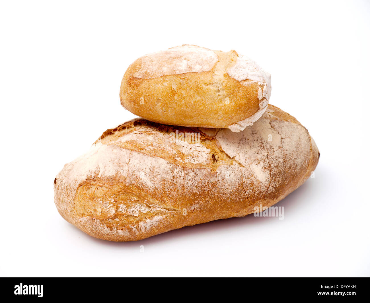 Bread isolated on white background Stock Photo - Alamy