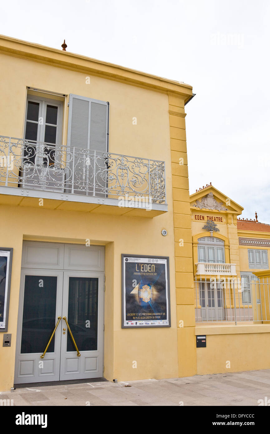 Eden Theatre in La Ciotat (France),the oldest movie theater in the world Stock Photo